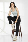 Zivame Knit Cotton Loungewear Bottom - Black Beauty — thumbnail 4